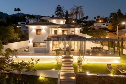 Luxury Boho Chic-style Villa near the Beach on the Golden Mile from 19,500€/week