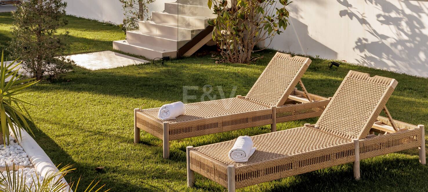 Lyx Boho Chic-stil Villa nära stranden på Golden Mile från 19 500 € / semana