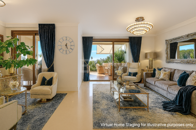 Élégante maison mitoyenne d'angle avec vue panoramique sur la mer et jardin privé