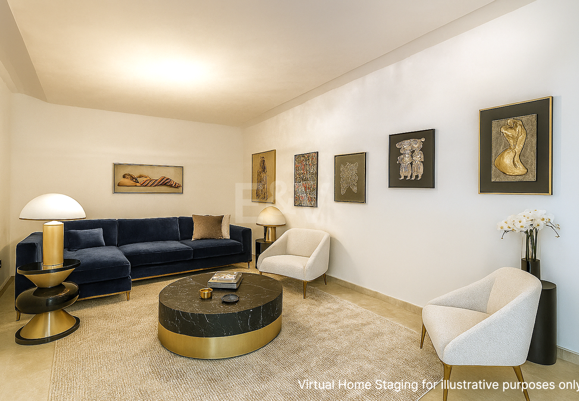 Élégante maison mitoyenne d'angle avec vue panoramique sur la mer et jardin privé