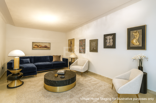 Élégante maison mitoyenne d'angle avec vue panoramique sur la mer et jardin privé