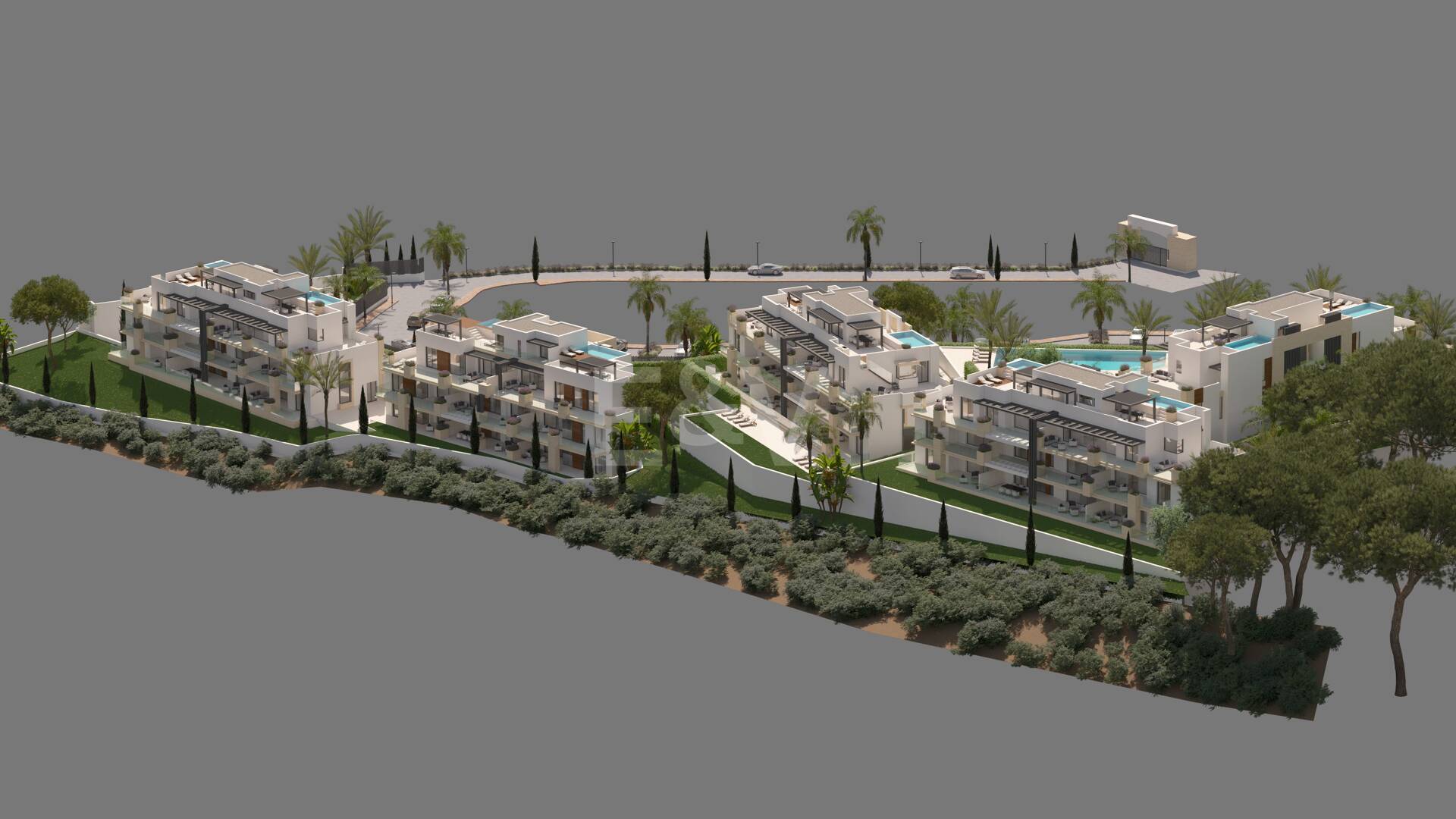 Penthouse exceptionnel Duplex à Marbella , vallée de golf avec piscine et vue panoramique