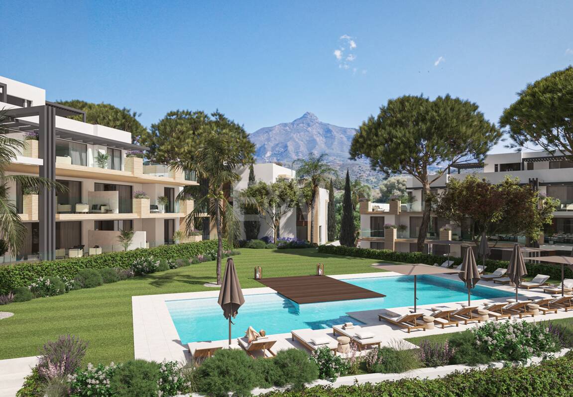 Penthouse exclusif avec piscine privée et vallée de golf panoramique Vues