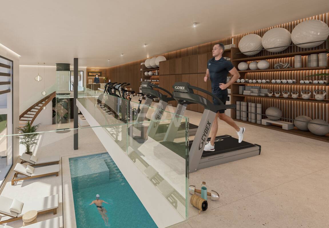 Penthouse exclusif avec piscine privée et vallée de golf panoramique Vues