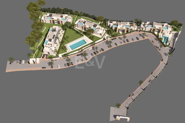 Penthouse exclusif avec piscine privée et vallée de golf panoramique Vues