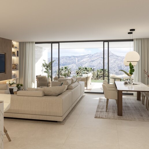Diseño Contemporáneo Y Vida Al Aire Libre En Nueva Andalucía
