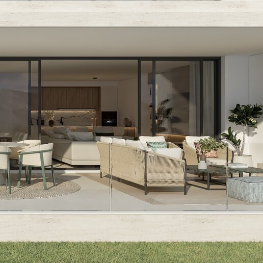 Diseño Contemporáneo Y Vida Al Aire Libre En Nueva Andalucía
