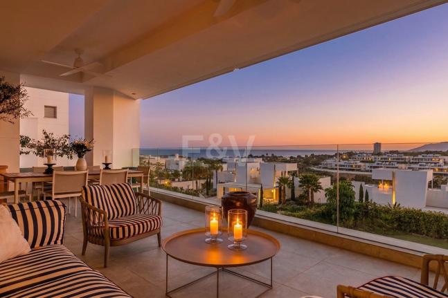 Exclusivo apartamento de 3 dormitorios con vistas del atardecer en Soul Marbella