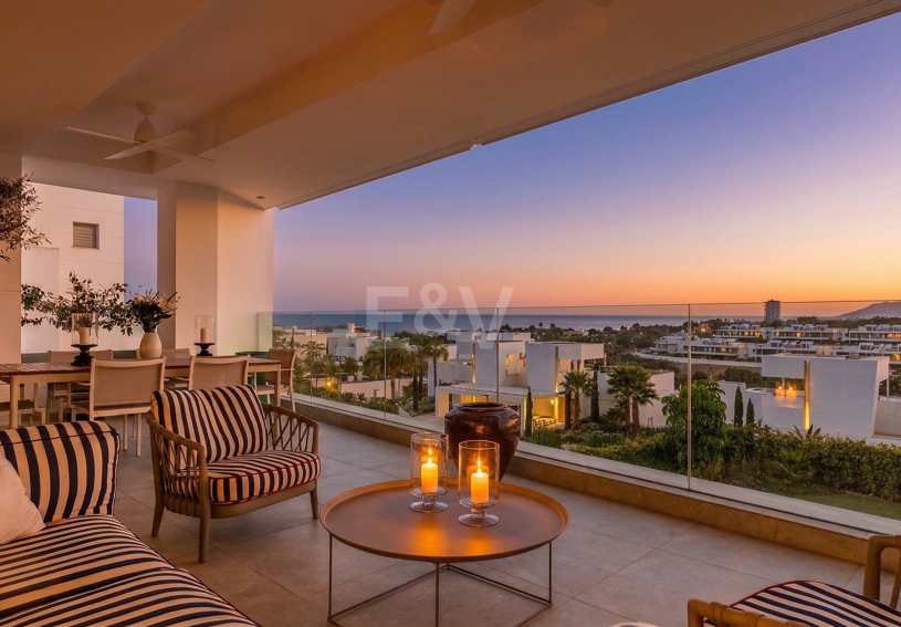 Exclusivo apartamento de 3 dormitorios con vistas del atardecer en Soul Marbella