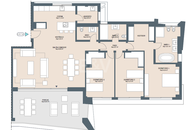 Exclusive Elegante 3-Zimmer-Wohnung mit Blick auf den Sonnenuntergang in Soul Marbella