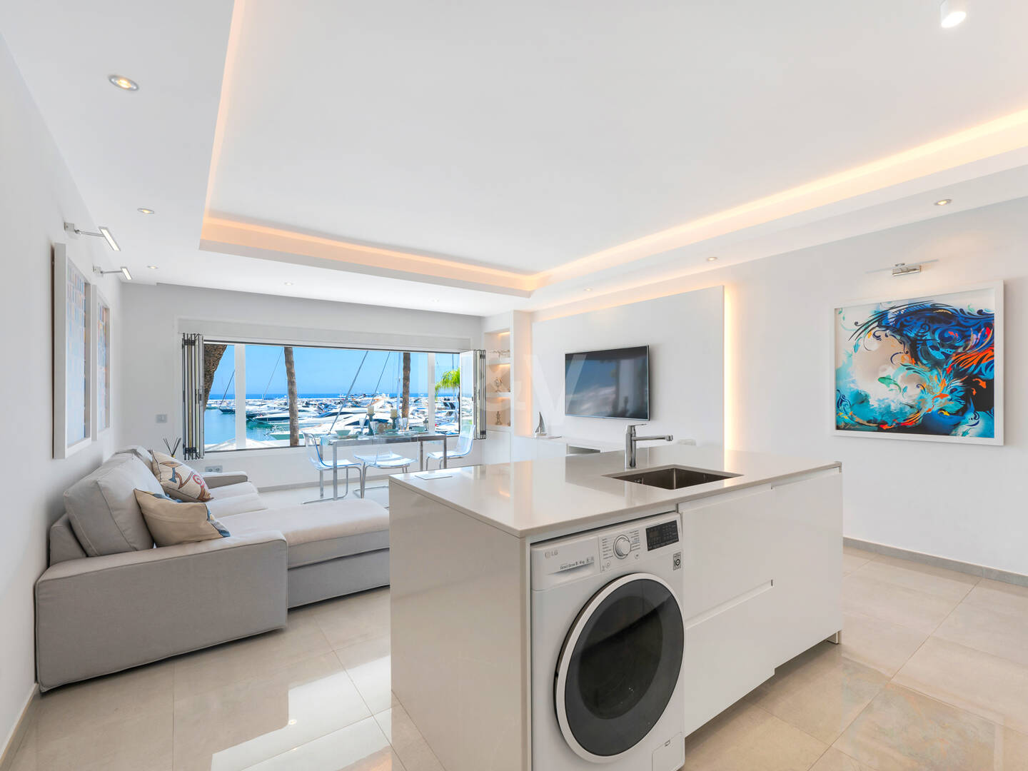 Wohnung Erstlinie Puerto Banús mit Hafenblick