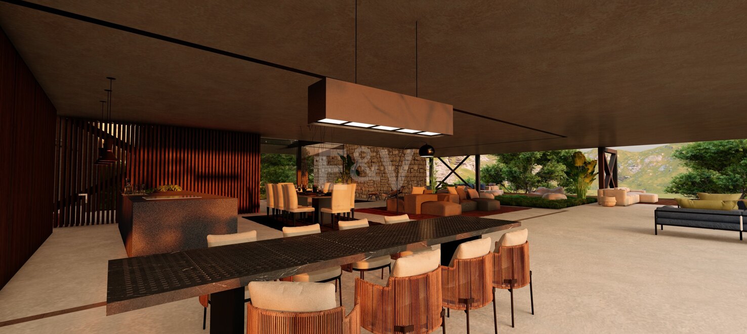 Moderne Avantgarde-Design-Villa im Einklang mit der Natur