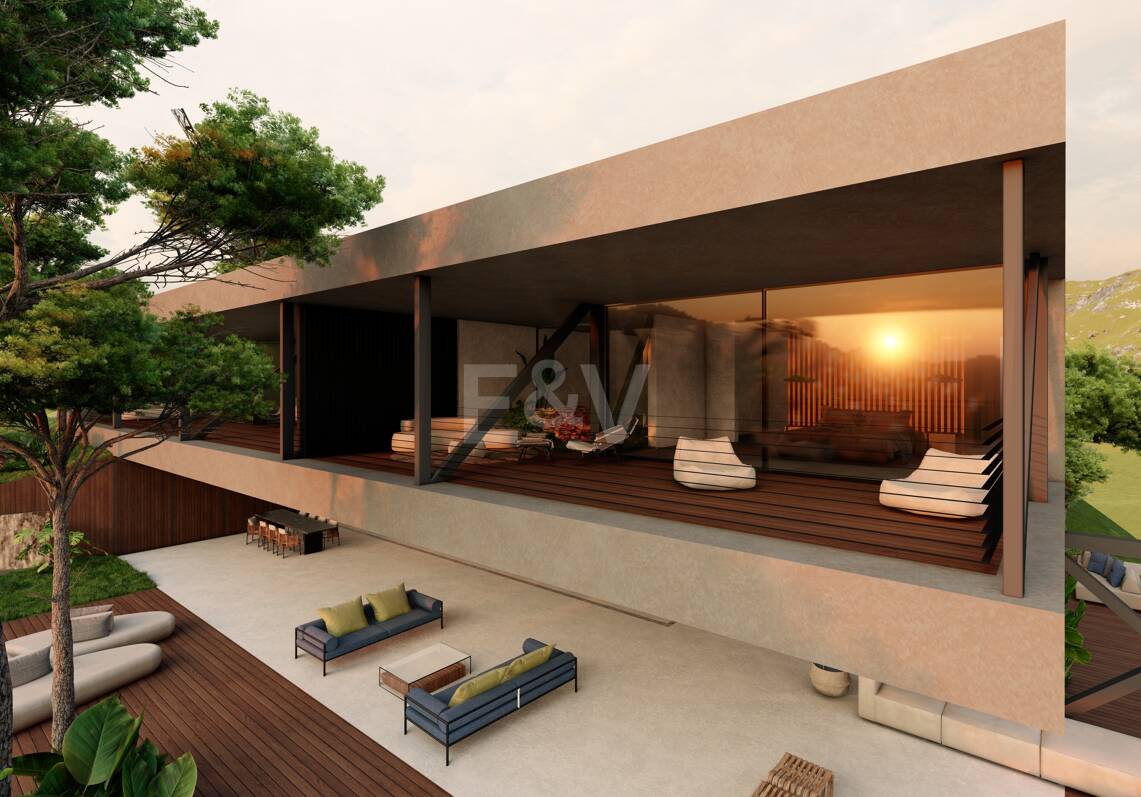 Moderne Avantgarde-Design-Villa im Einklang mit der Natur