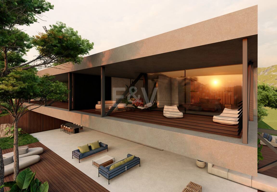 Modern Avant-Garde design Villa i harmoni med naturen