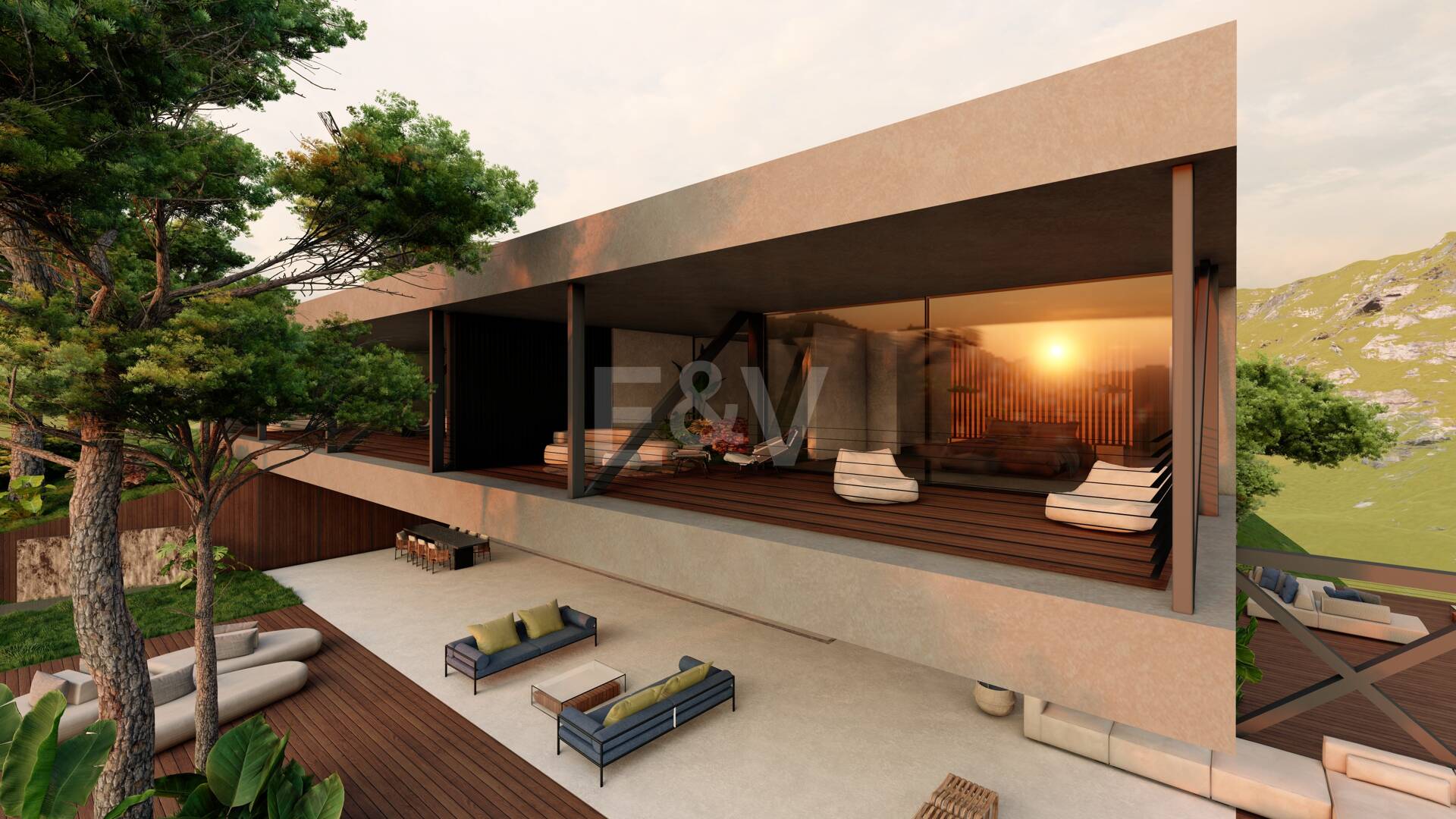 Nowoczesne Avant- Garde design Villa w Harmony z naturą