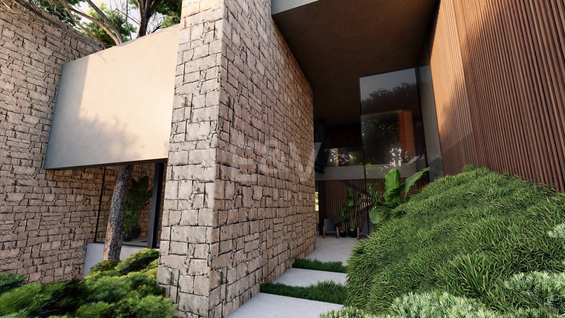 Nowoczesne Avant- Garde design Villa w Harmony z naturą