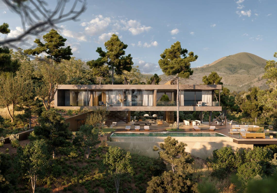 Moderne Avantgarde-Design-Villa im Einklang mit der Natur