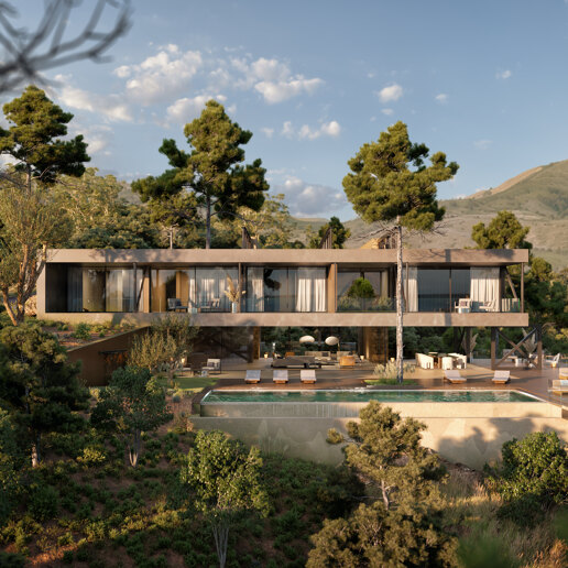 Villa moderne de design Avant-Garde en harmonie avec la nature