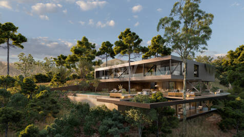 Villa moderne de design Avant-Garde en harmonie avec la nature