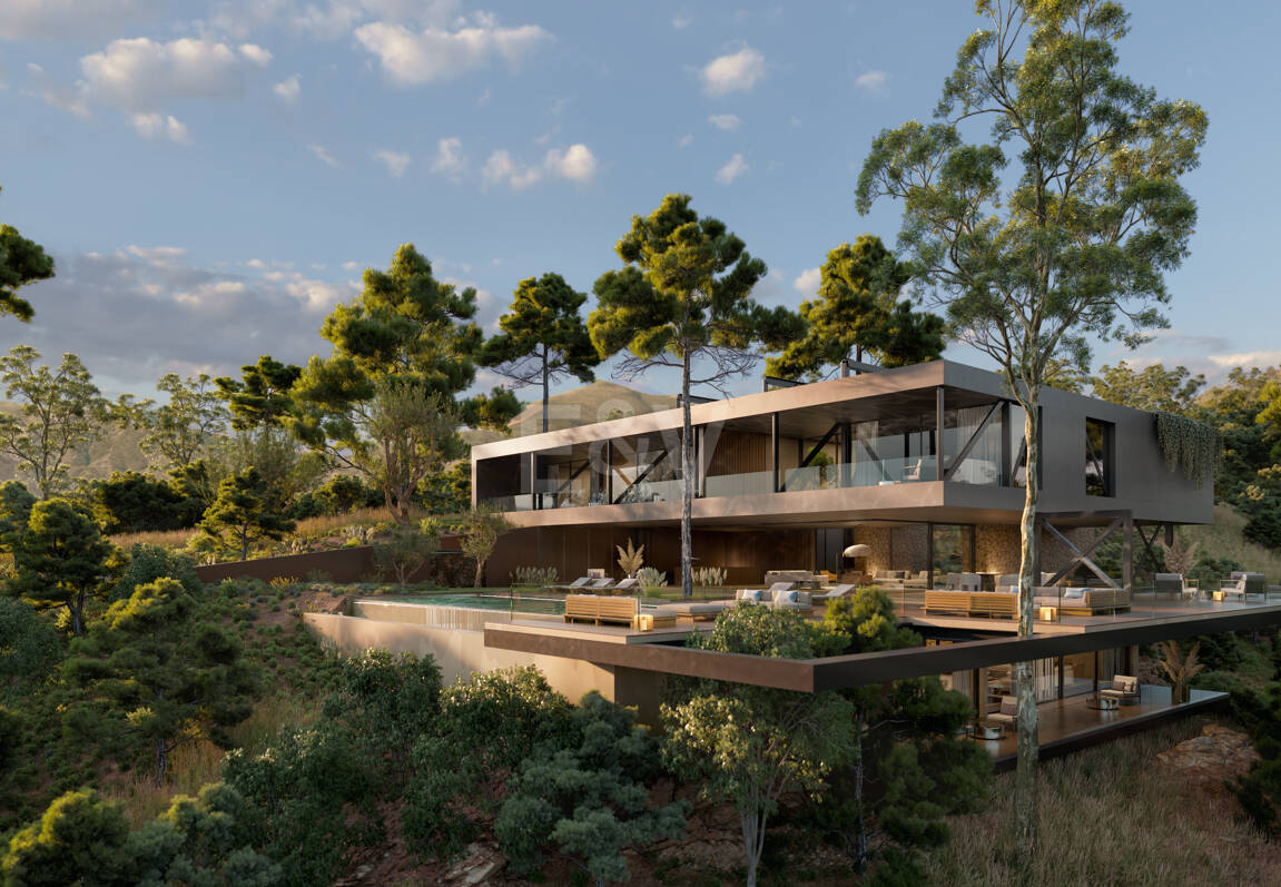 Modern Avant-Garde design Villa i harmoni med naturen