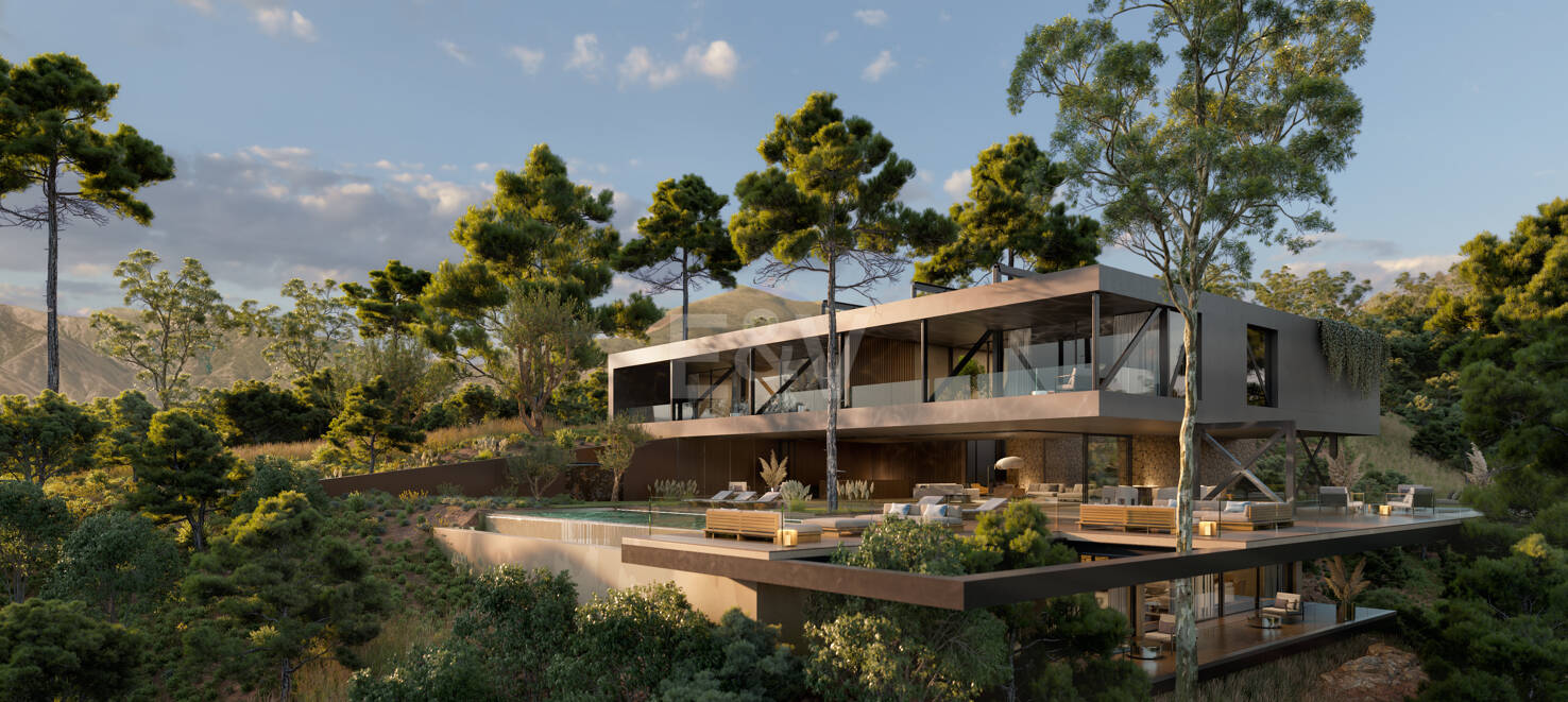 Modern Avant-Garde design Villa i harmoni med naturen