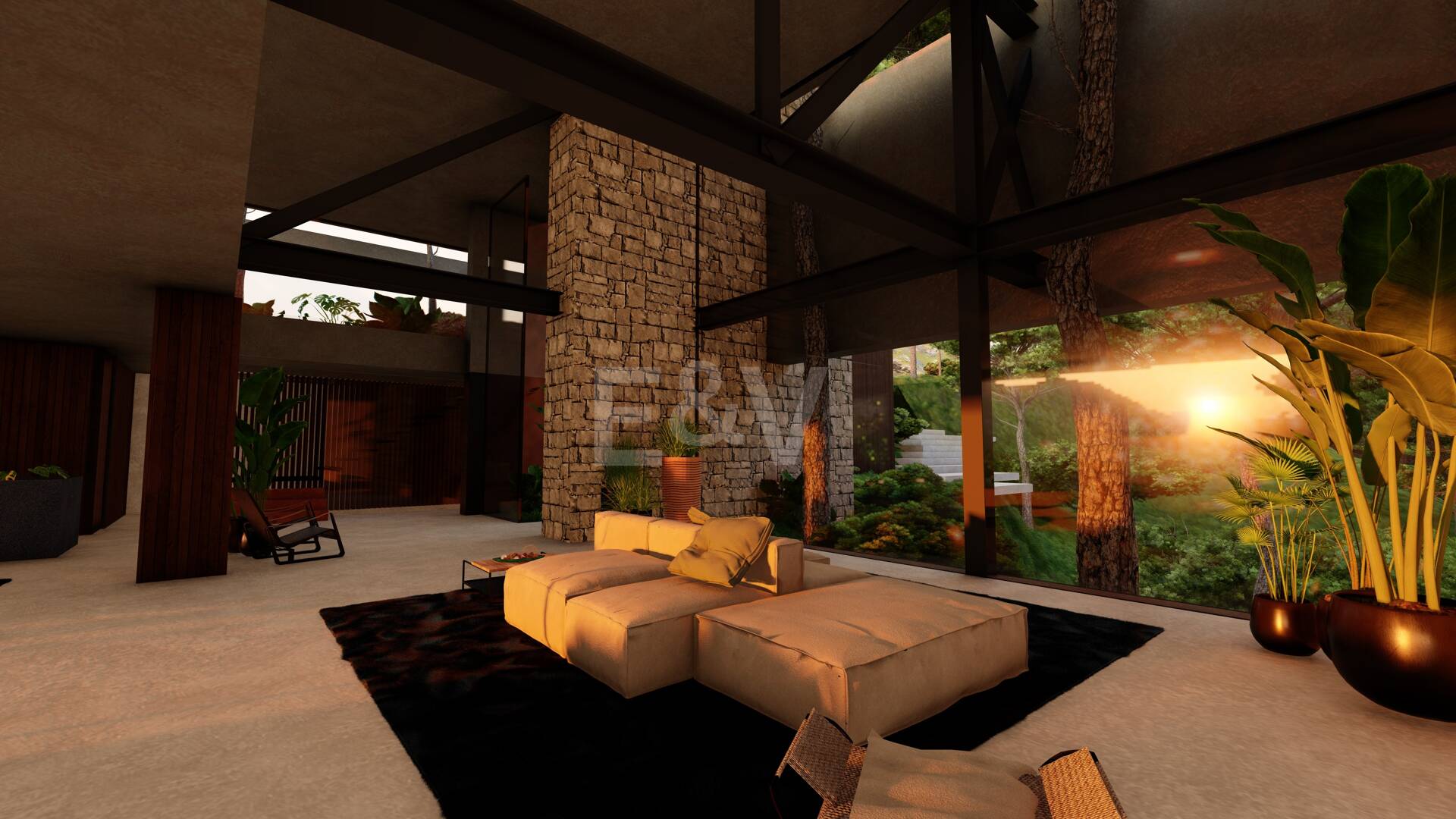 Modern Avant-Garde design Villa i harmoni med naturen