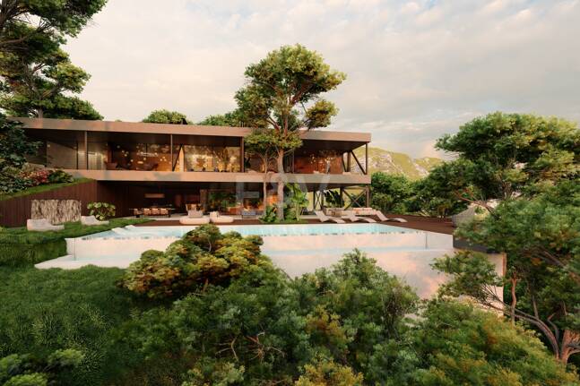 Modern Avant-Garde design Villa i harmoni med naturen