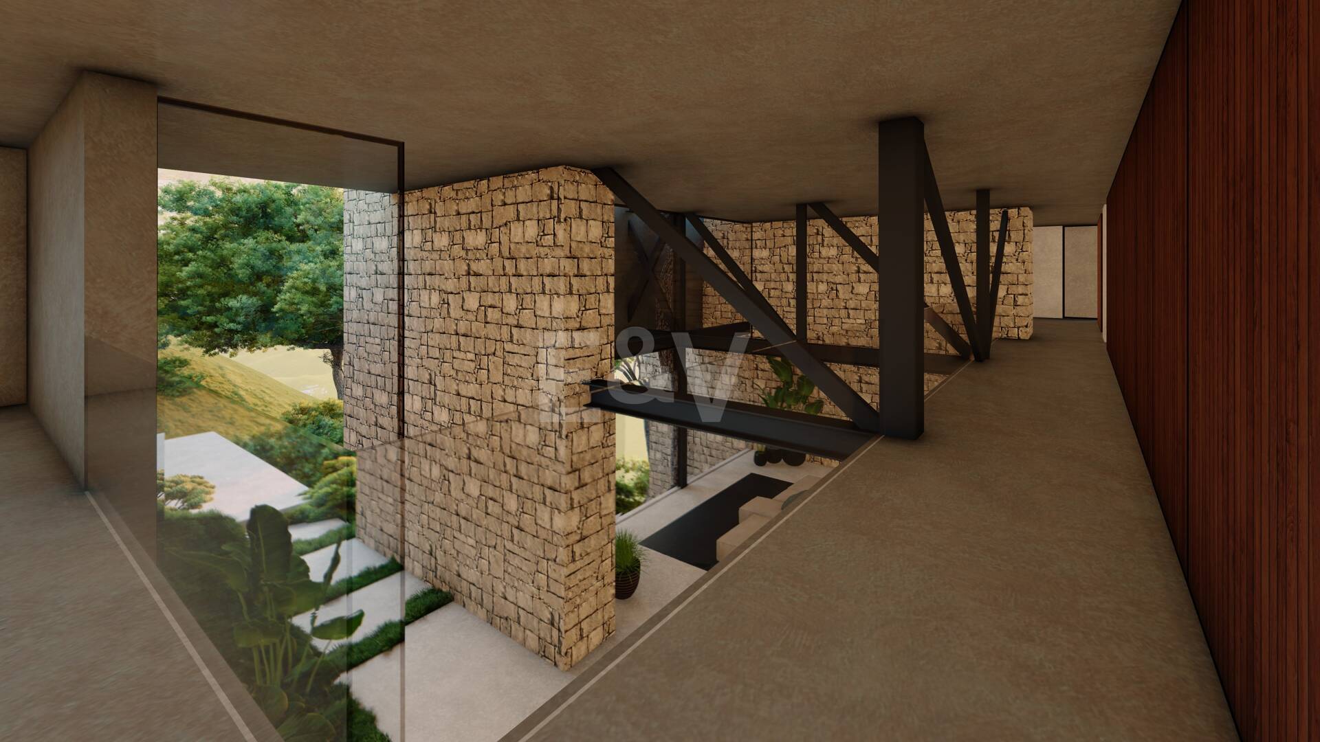 Nowoczesne Avant- Garde design Villa w Harmony z naturą