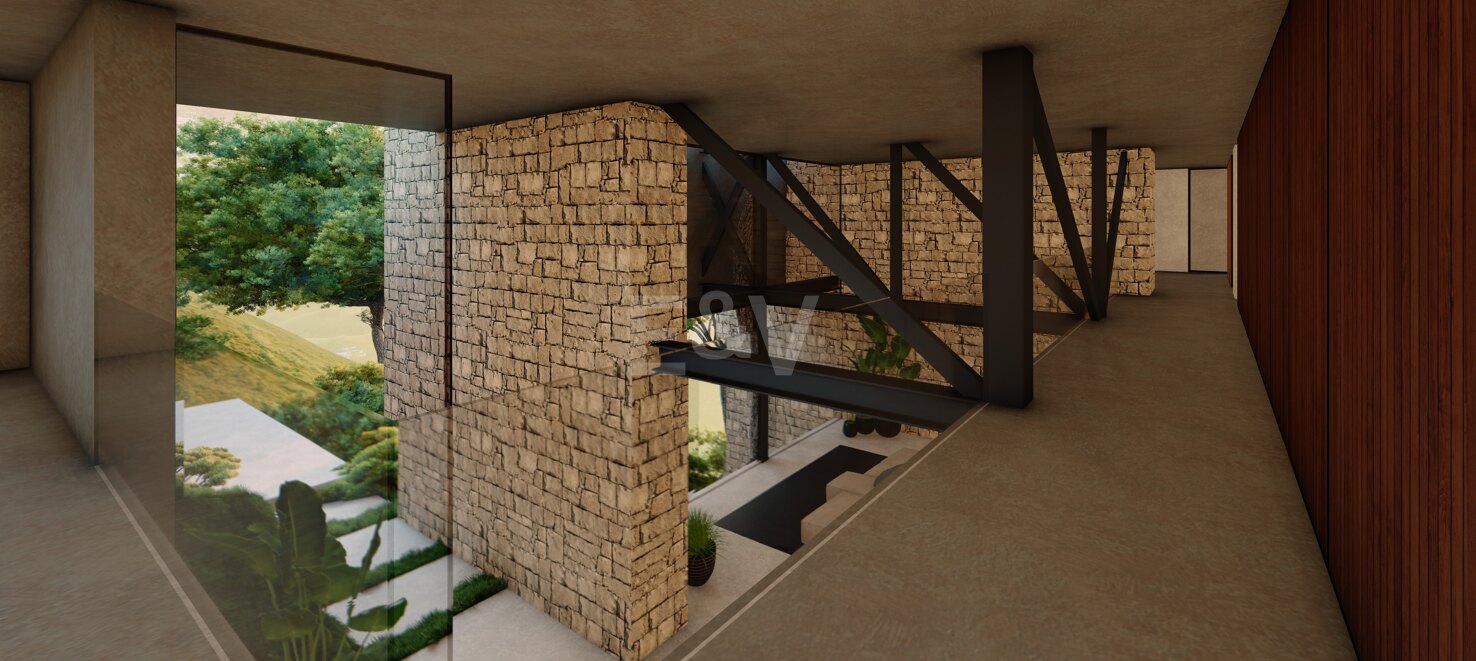 Moderne Avantgarde-Design-Villa im Einklang mit der Natur