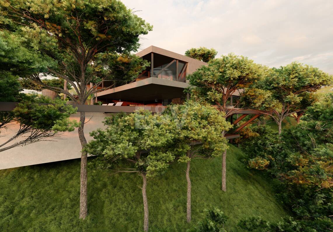 Moderne Avantgarde-Design-Villa im Einklang mit der Natur