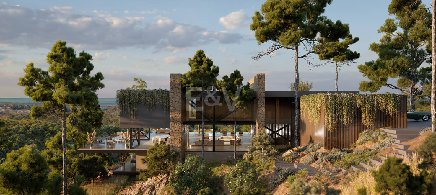 Modern Avant-Garde design Villa i harmoni med naturen