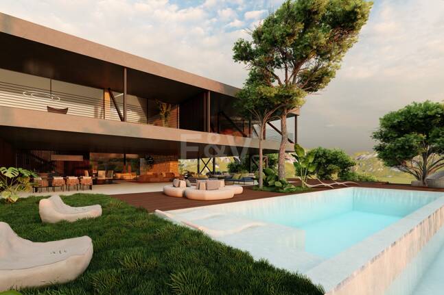 Modern Avant-Garde design Villa i harmoni med naturen
