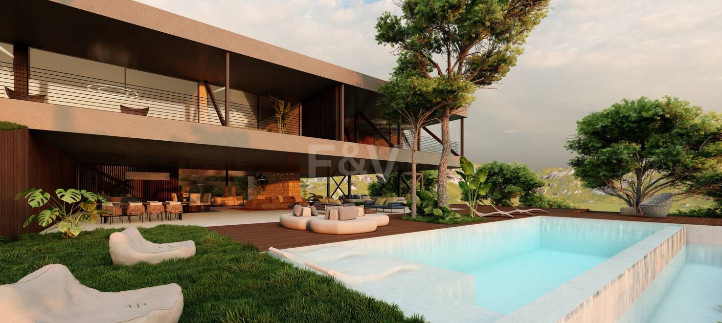 Modern Avant-Garde design Villa i harmoni med naturen