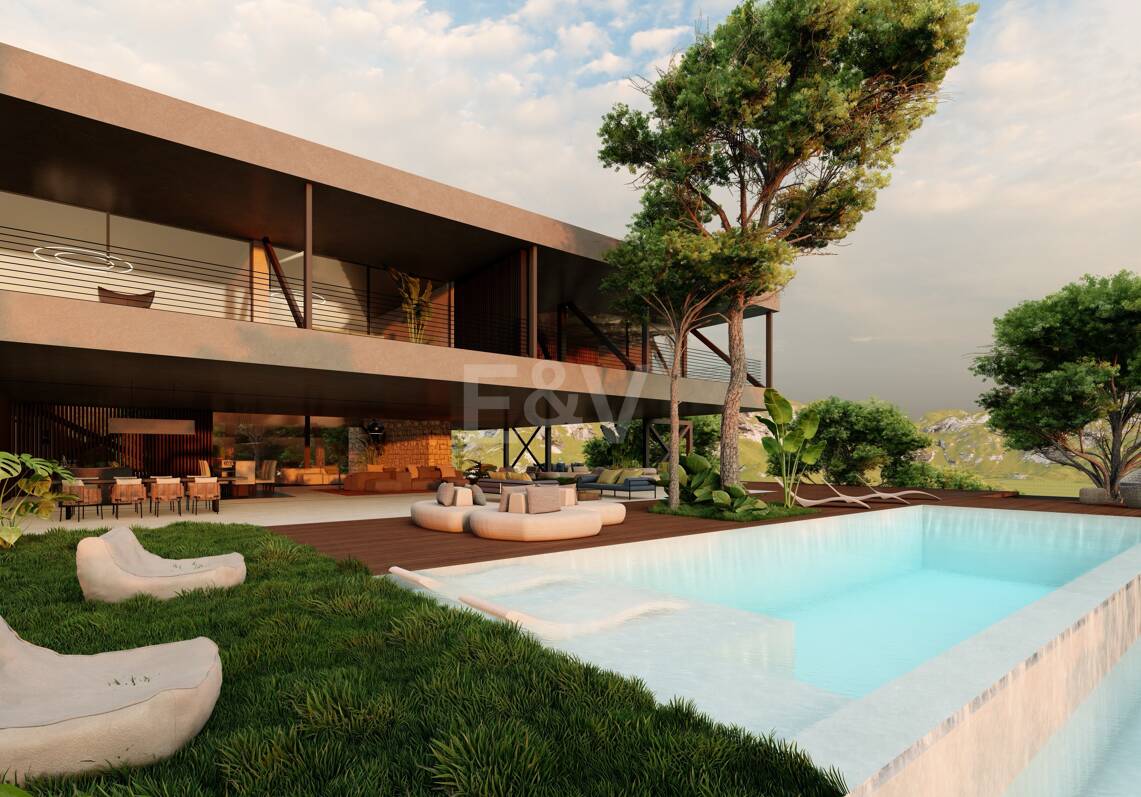 Moderne Avantgarde-Design-Villa im Einklang mit der Natur