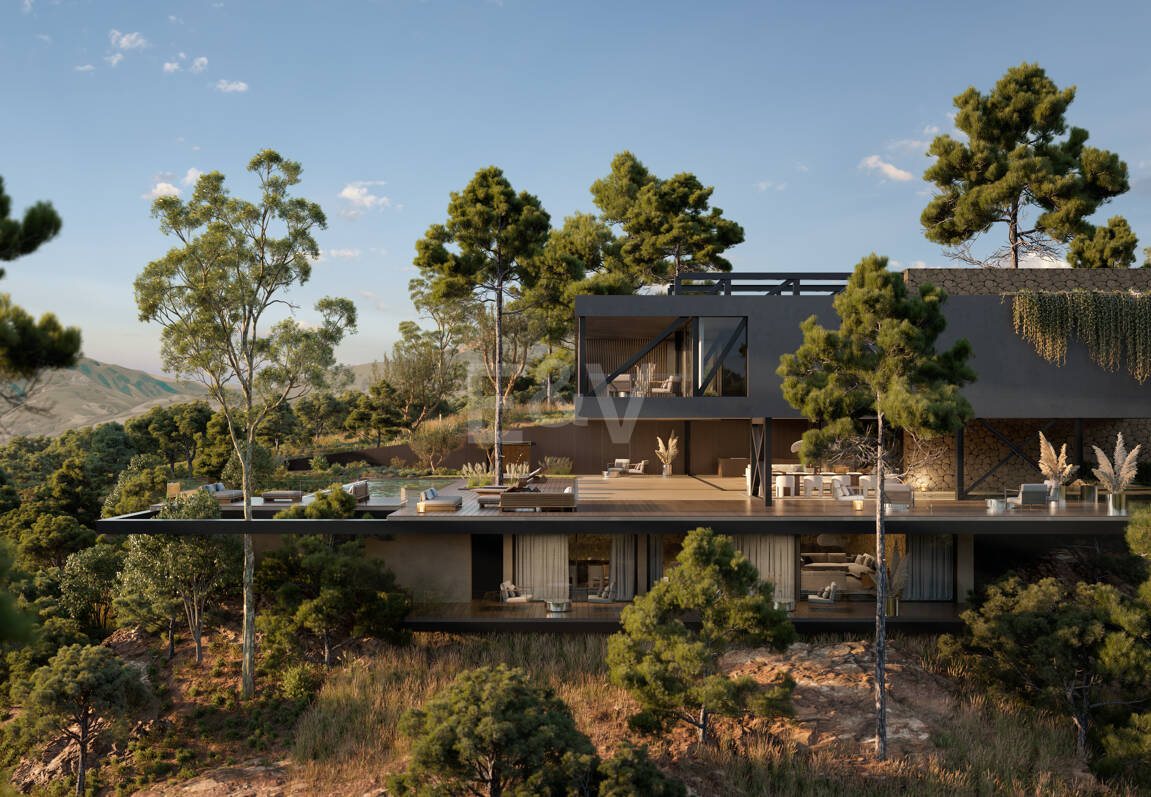 Modern Avant-Garde design Villa i harmoni med naturen