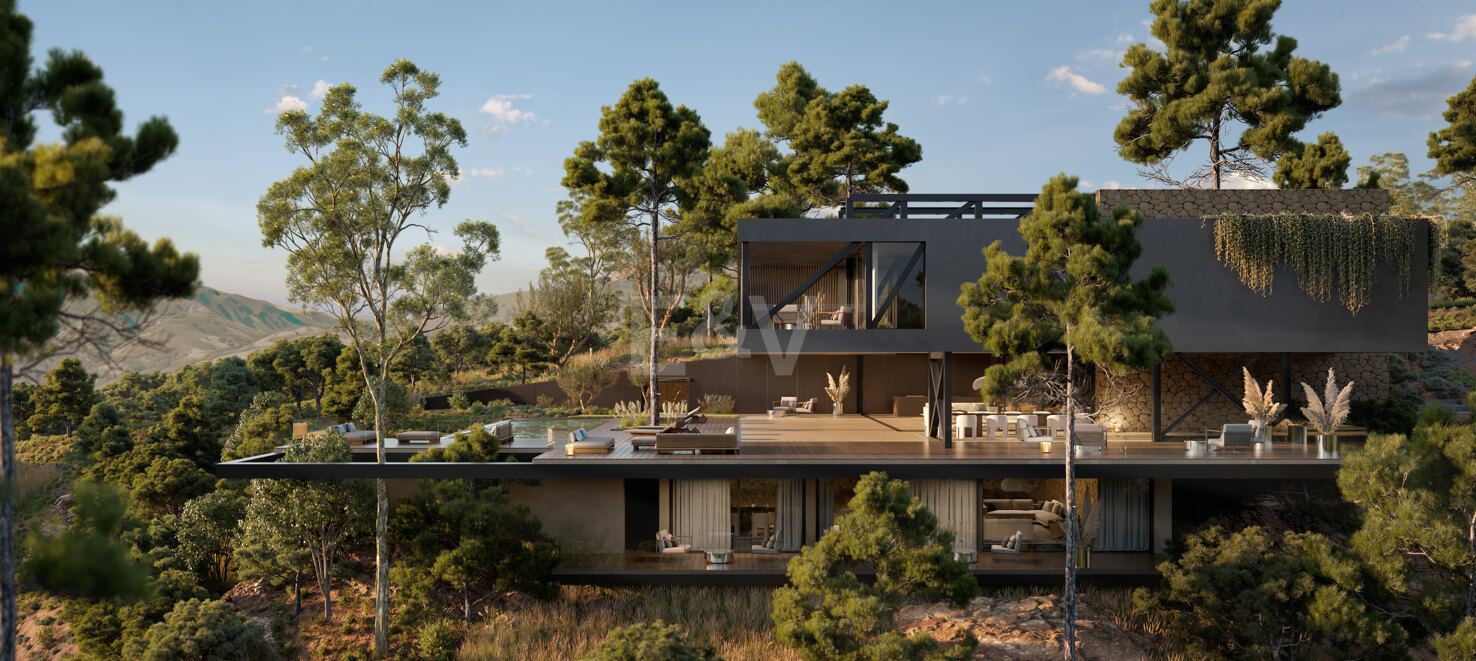 Villa moderne de design Avant-Garde en harmonie avec la nature