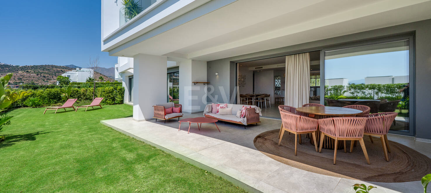 Luxury Garden Apartment within an Exclusive Community with Premium Amenities