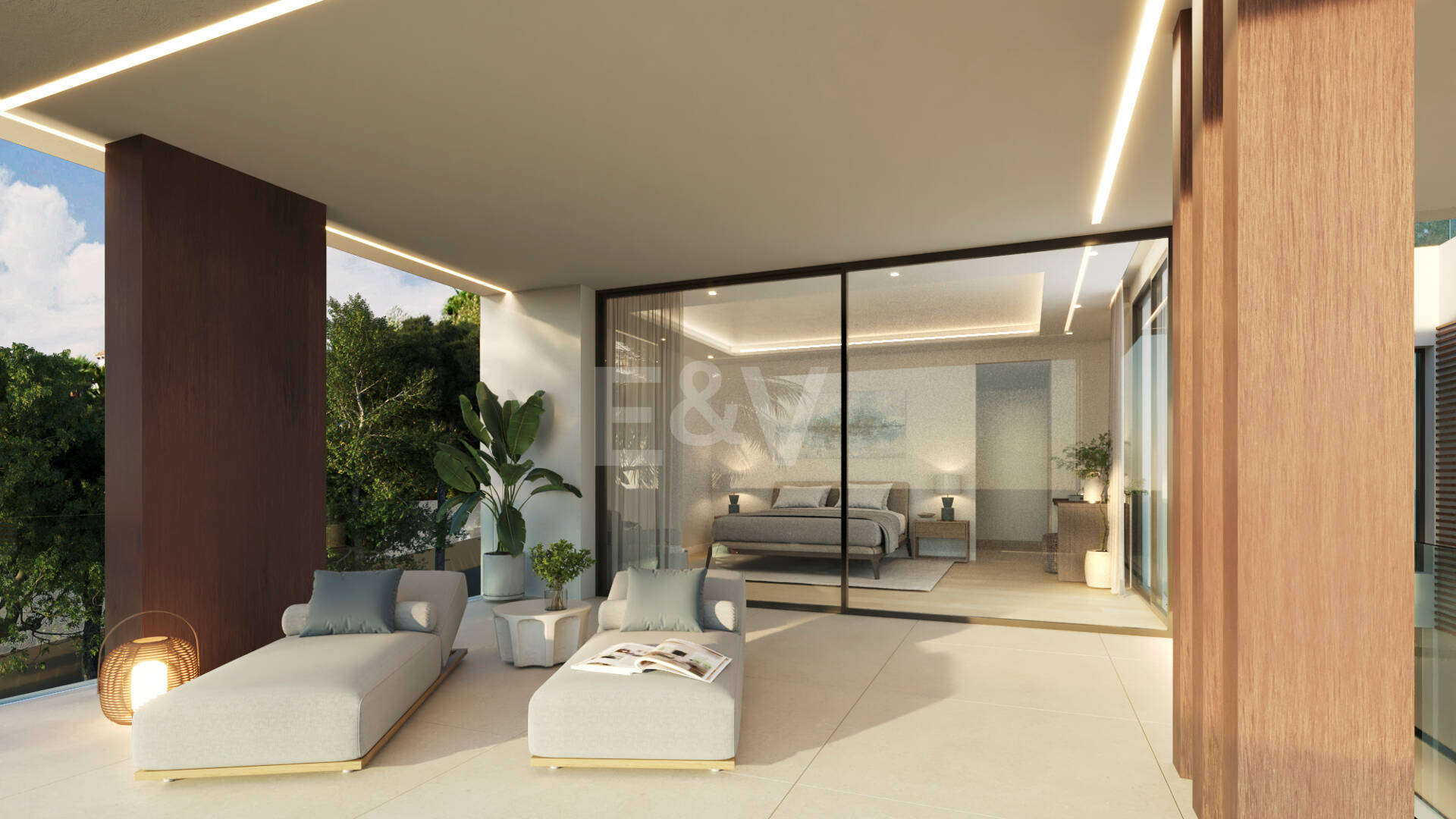 Nowoczesny projekt willi z panoramicznym widokiem