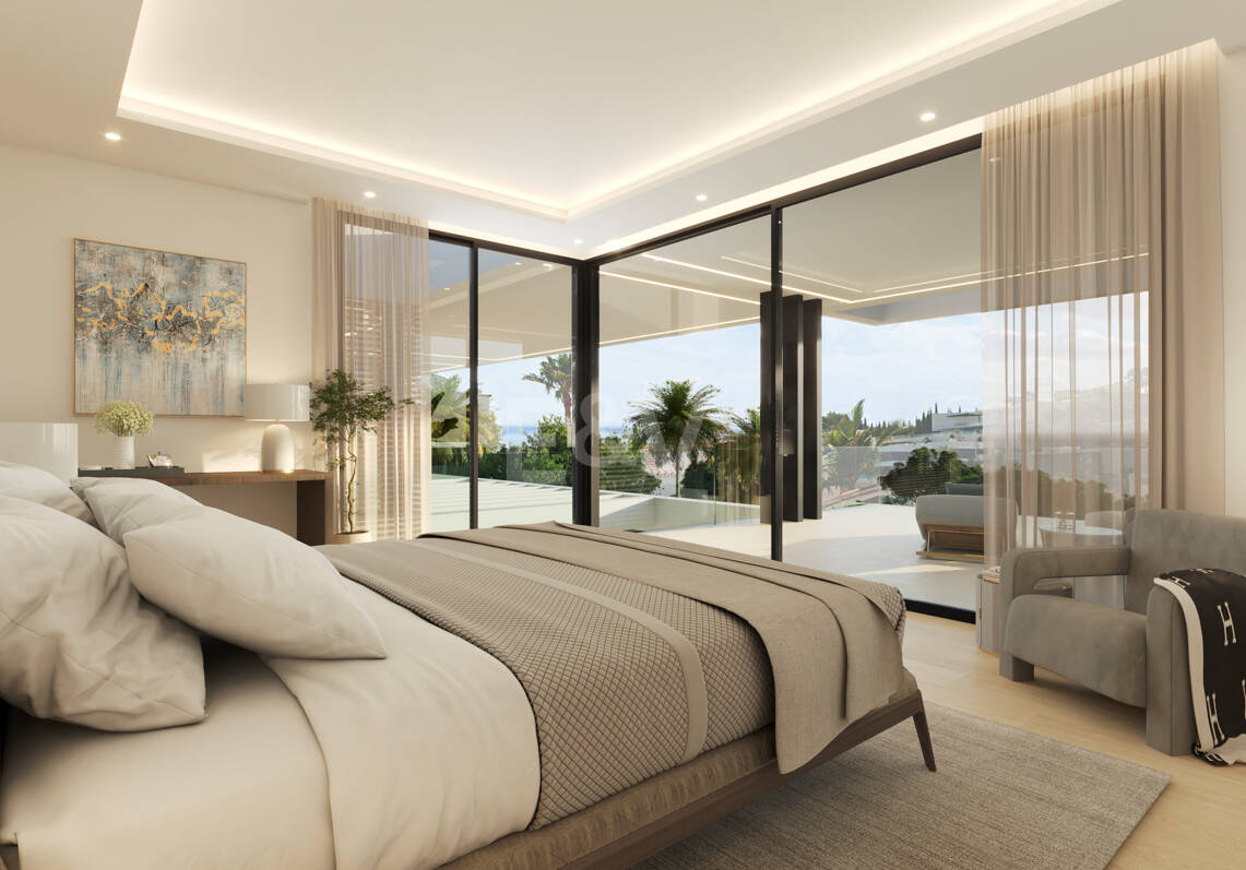 Proyecto de villa moderna con vistas panorámicas