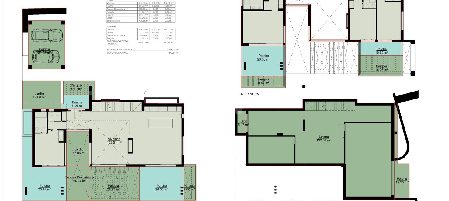 Proyecto de villa moderna con vistas panorámicas