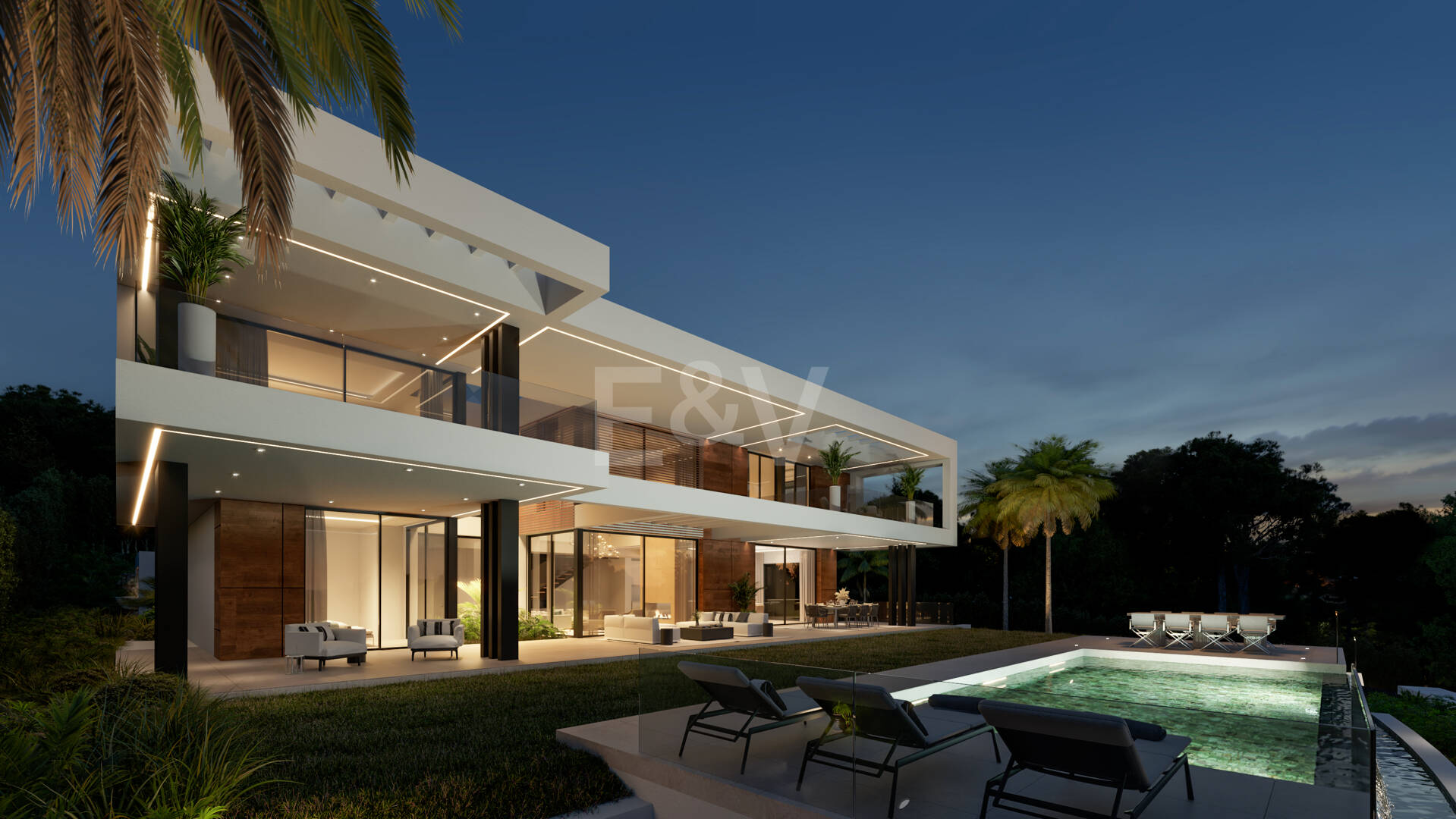 Projet de villa moderne avec vue panoramique