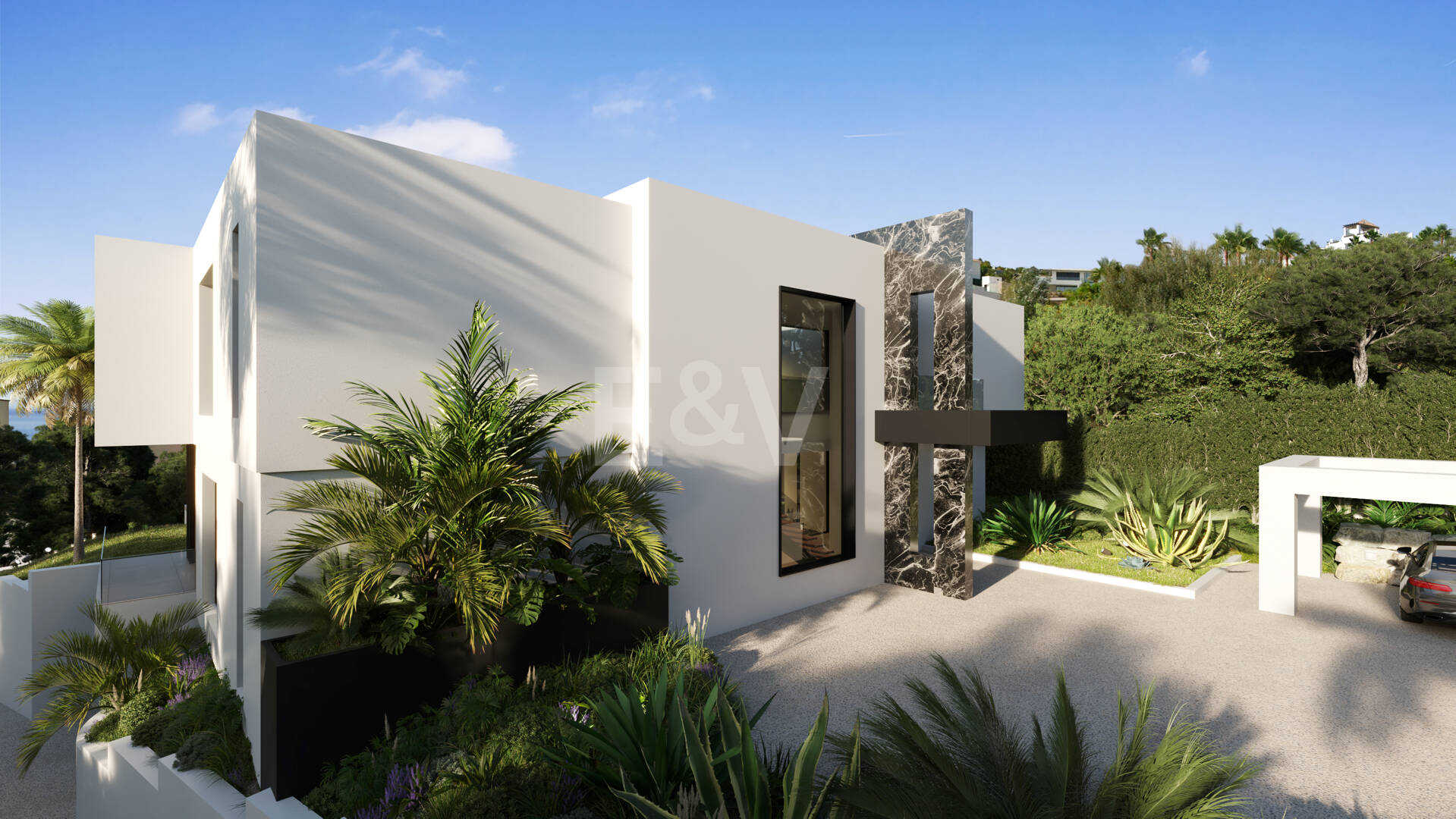 Projet de villa moderne avec vue panoramique