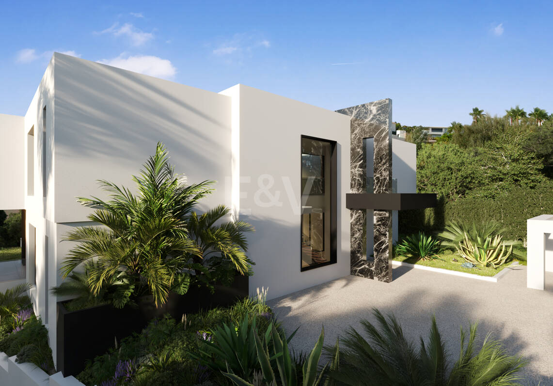 Proyecto de villa moderna con vistas panorámicas