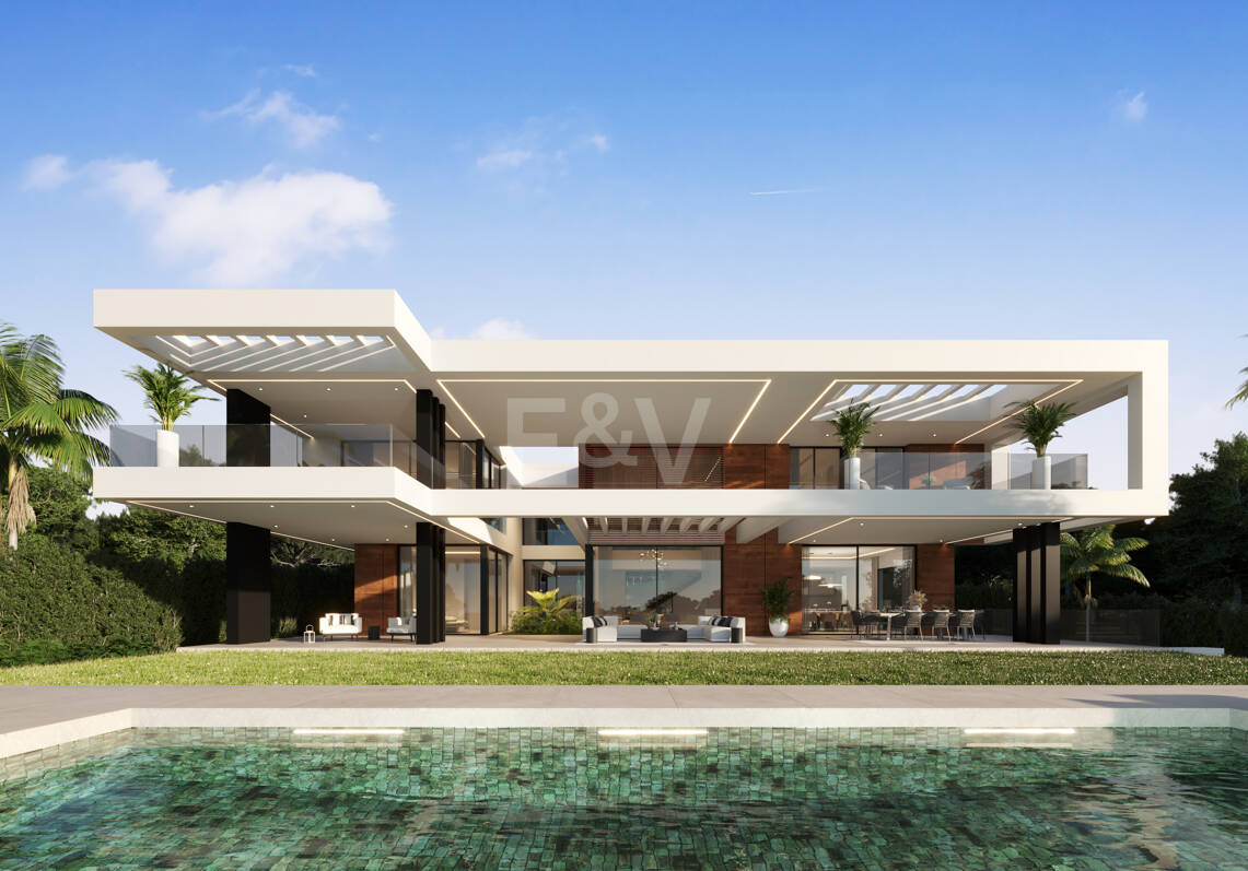 Proyecto de villa moderna con vistas panorámicas
