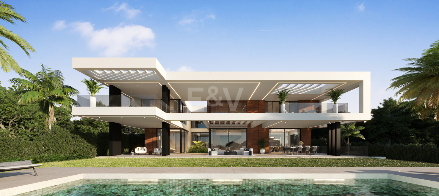 Proyecto de villa moderna con vistas panorámicas