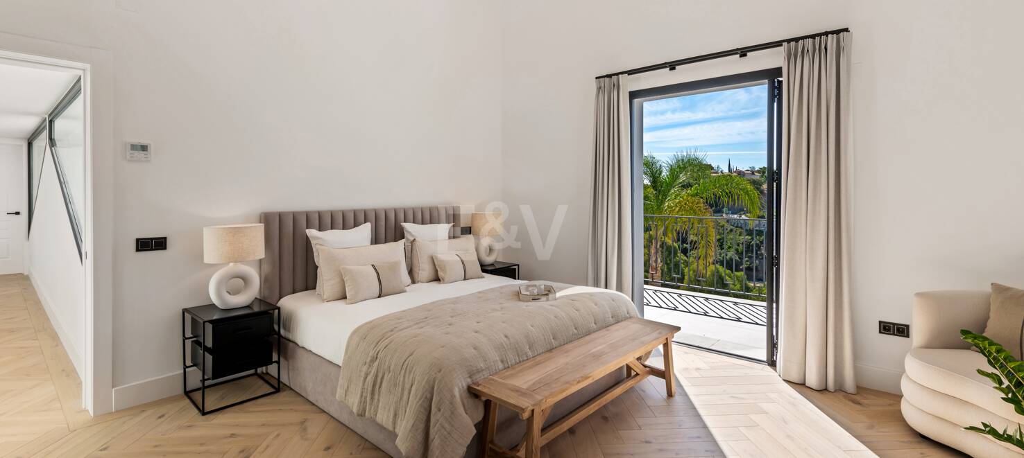 Lyxfamilj Villa med panoramautsikt över havet
