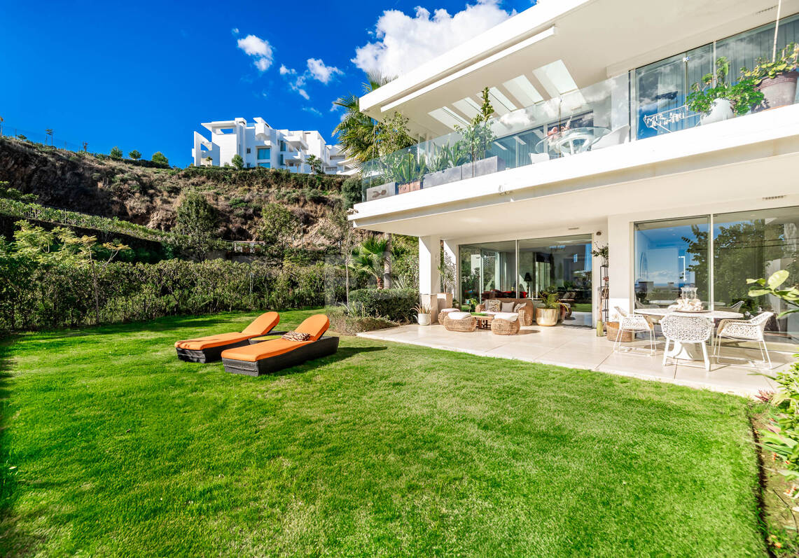 Appartement de luxe Corner avec jardin privé à Palo Alto Marbella