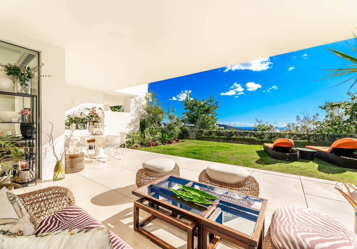 Appartement de luxe Corner avec jardin privé à Palo Alto Marbella