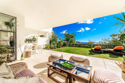 Appartement de luxe Corner avec jardin privé à Palo Alto Marbella