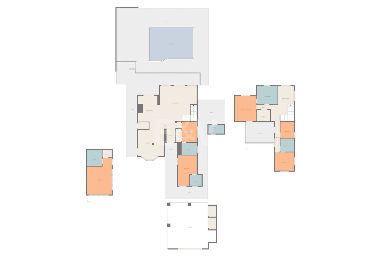 Elegant 6-Bedroom Villa with Guest House, Sea Views & Private Pool in Tranquil Río Real